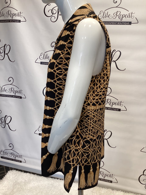 Emanuel Ungaro Tassel Print Sz 4 Blouse