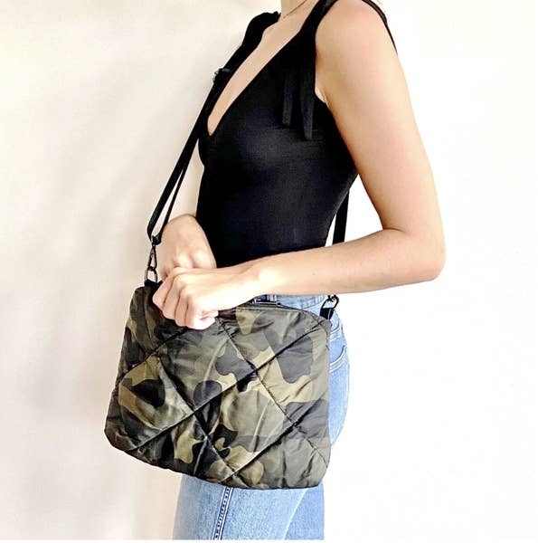 Camo Crossbody w Wristlet 2pc Set