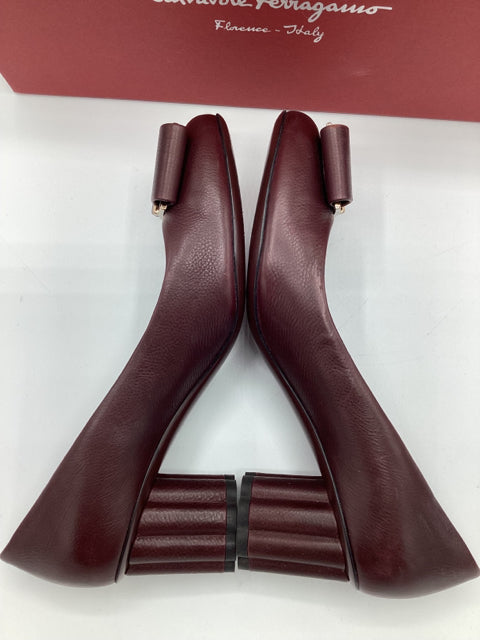 Salvatore Ferragamo Sz 6.5 Borde Calf Shoe Pump