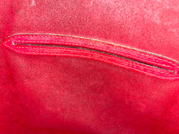 Louis Vuitton Red Epi Alma Hand Bag Satchel
