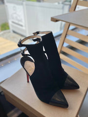 Christian Louboutin Lynn Open Back Ankle  Boot Sz 39.5 Shoe